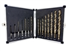 Drill America Cobalt Quick Change Hex Shank Drill Bit Set - 15 Piece