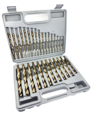 Drill America Cobalt Quick Change Hex Shank Drill Bit Set - 29 Pieces