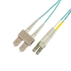 Lynn OM3 10Gb 50/125 Multimode Duplex Fiber Optic Patch Cable with LC/SC Connector
