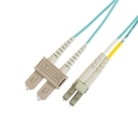 Lynn OM3 10Gb 50/125 Multimode Duplex Fiber Optic Patch Cable with LC/SC Connector