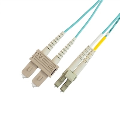 Lynn OM3 10Gb 50/125 Multimode Duplex Fiber Optic Patch Cable with LC/SC Connector