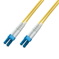 Lynn Duplex Fiber Optic Patch Cable - OS2 Single Mode - LC to LC Connectors - 1m