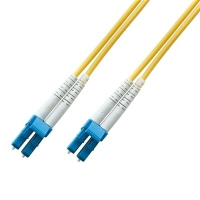 Lynn Duplex Fiber Optic Patch Cable - OS2 Single Mode - LC to LC Connectors - 1m