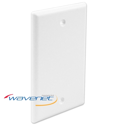 Wavenet FP00PXX 1 Port Single Gang Flush Style Faceplate - White