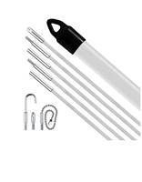 BES GLF407 5/32in Glow Fish II Ultra Flex GlowFish Kit 5 - 6ft Rods (30ft total) no splinters, durable, zinc-plated, rustproof, machined, steel, end, fittings, perfect, wide range, installations, situations