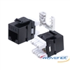 Wavenet HD-6EKSJXX CAT6 HDJ Series 180-Degree Style Keystone Jacks - Single - Black, White