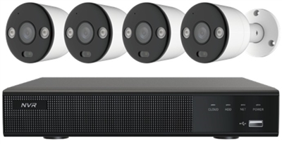 8CH PoE NVR + 4x 5MP Bullet Camera Kit