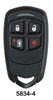 Honeywell Ademco HW-5834-4 Four-Button Wireless Key Remote  5800 Series wireless products long-life lithium batteries long-life lithium batteries