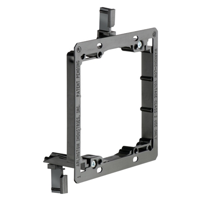 Arlington LV2 2-Gang Low Voltage Mounting Bracket - Black