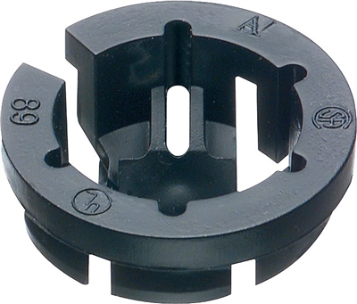 Arlington NM94 Black Button Push-In Cable Connectors - 25 Pack
