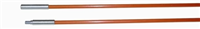BES PCF210 3/16 Inch Plastic Coated Orange Replacement Rods - 6 Foot M/F