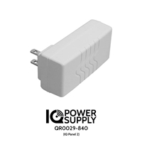 Qolsys QR0029-840 IQ Panel Replacement 5.5Va power supply for IQ Panel 2 and IQ Panel 2 Plus includes 6' wire with barrel connector