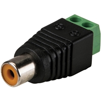 500 RCA Female to Screw Terminal Connector