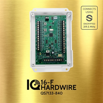 Qolsys QS7133-840 IQ Hardwire 16-F - Encrypted Wire-to-Wireless Converter Compatible with Qolsys IQ & amp Q Panel 2  IQ Hard Wire to Wireless Translator 16-F S-Line