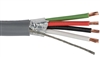 18 AWG 4 Conductor Shielded CMR Cable - Gray - 1000 ft