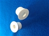 A-1.0  1" Diameter with 3/8" Hole, White Switch Collar/Recessed Adapter
