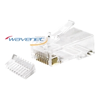 Wavenet CAT5UTP50U CAT5E RJ-45 8P8C Modular Plug - 100 Pack