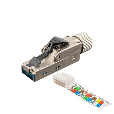 Simply45 Cat6/6a/7a Ultra Slim Fully Shielded RJ45 LAN Cable Field Plug - Single - S45-1710S