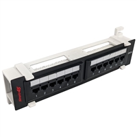 Simply45 12 Port Wall Mount Cat6 UTP Patch Panel - S45-2612