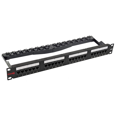 Simply45 24 Port Loaded Cat6 UTP Patch Panel - S45-2624