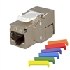 Simply45 10G Rated 180 Degree Shielded Keystone Jack - Toolless - Single - S45-3750