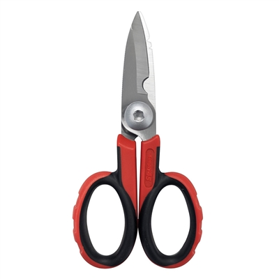 Simply45 S45-810 ProSeries 5 1/2" Electrician's Scissors Professional premium quality 5" Flush Cutter is ideal for cutting LAN cable or copper wire up to 18AWG.