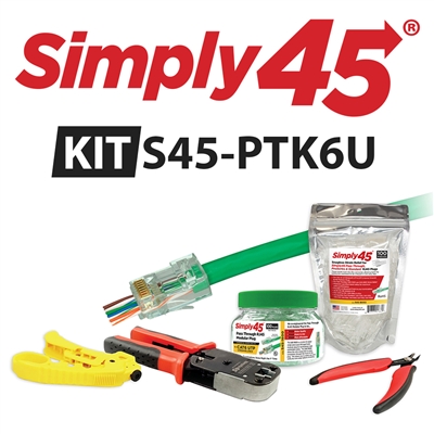 Simply45 Pass Through Series Cat6 Unshielded Starter Kit - S45-PTK6U
