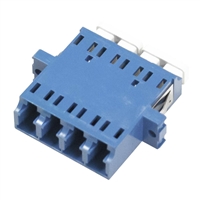 Lynn Fiber Optic Coupler/Adapter - Single Mode - Quad LC - Blue