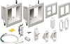 Recessed 2-Gang Upper 1-Gang Lower TV Bridge II Kit