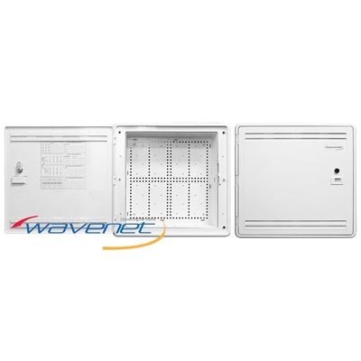 Wavenet WHWS15AEP-S 15" Wi-Fi Friendly Empty Structured Wiring Plastic Enclosure with Lockable Hinged Vented Door - White