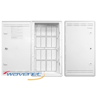 Wavenet WHWS30AEP-S 30" Wi-Fi Friendly Empty Structured Wiring Plastic Enclosure with Lockable Hinged Vented Door - Black
