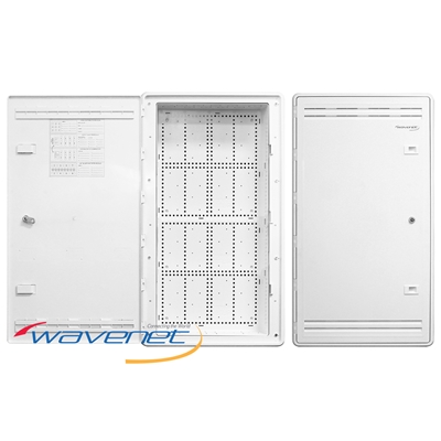 Wavenet WHWS30AEP-S 30" Wi-Fi Friendly Empty Structured Wiring Plastic Enclosure with Lockable Hinged Vented Door - Black