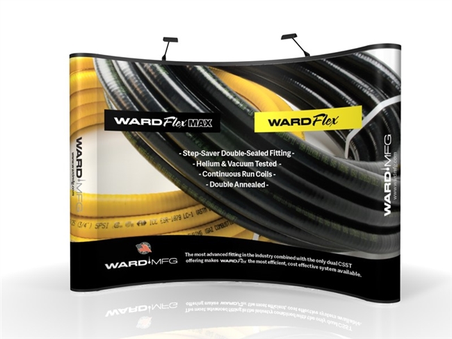 WARDFlex and WARDFlex MAX Pop-Up Tradeshow Booth ---- 10' x 10'