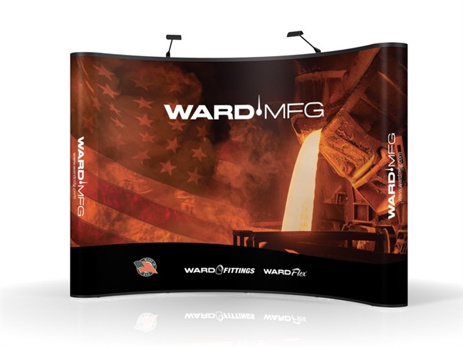 WARD Mfg Fittings & Flex Pop-Up Tradeshow Booth ---- 10' x 10'