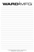 Ward MFG Notepads, 5 pads/pack