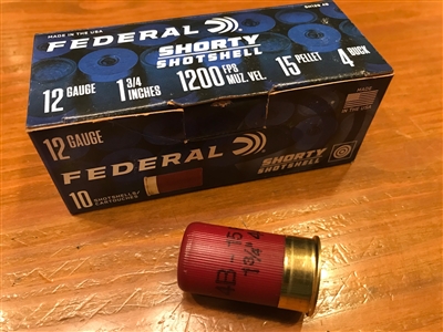 12 gauge 1 3/4" Minishells Federal Shorty - #50