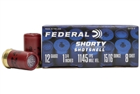 12 gauge 1 3/4" Minishell Federal Shorty #8 shot - #50