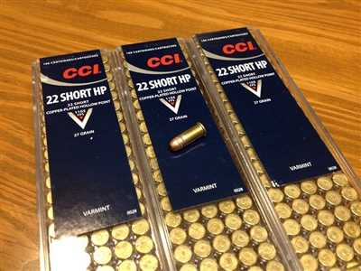 22 Short CCI 27gr HP - 300 rounds