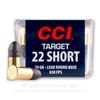 22 Short CCI 29gr LRN - 300 rounds