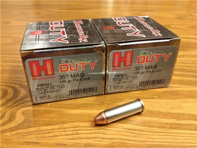357 Magnum Hornady 135gr FTX Critical Duty - 50