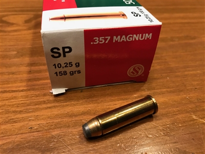 357 Magnum S&B 158gr SP - 20 rounds