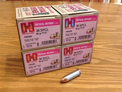38 Special 90gr Hornady Critical Defense FTX  #100 rounds