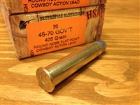 45-70 Govt HSM 405gr Cowboy FlatNose - 20rnds