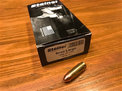 9mm Largo Steinel FMJ -- 50 Rounds