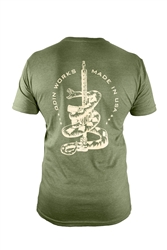 ODIN Works Gadsden Flag Green TShirt