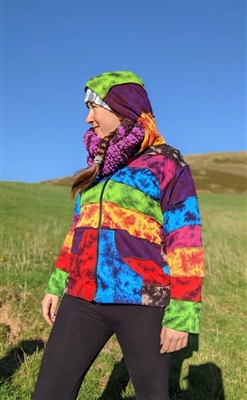 Rainbow Fleece Lined Jacket