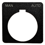 "Man/Auto" NAME PLATE