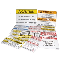 SELF-CONTAINED COMPACTOR SAFETY DECAL KIT