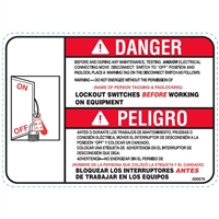 LOCKOUT TAGOUT SAFETY DECAL