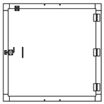 Security Door - Single Door - 45"x45"